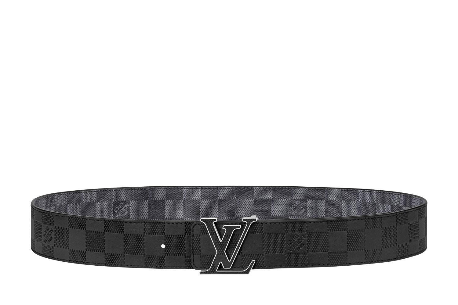 「サンチュール・LV イニシャル 40MM リバーシブル」81,400円(W95xH4cm)