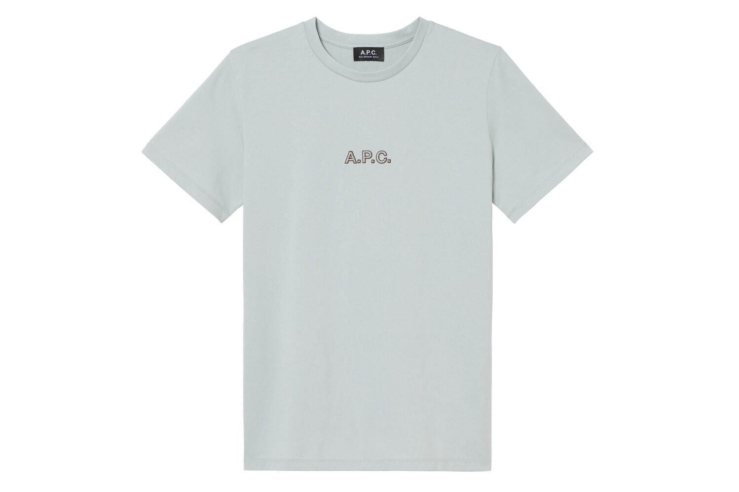 A.P.C.定番ロゴTシャツ、ペールブルーやチャコールグレーなどブティック限定ニュアンスカラー｜写真4