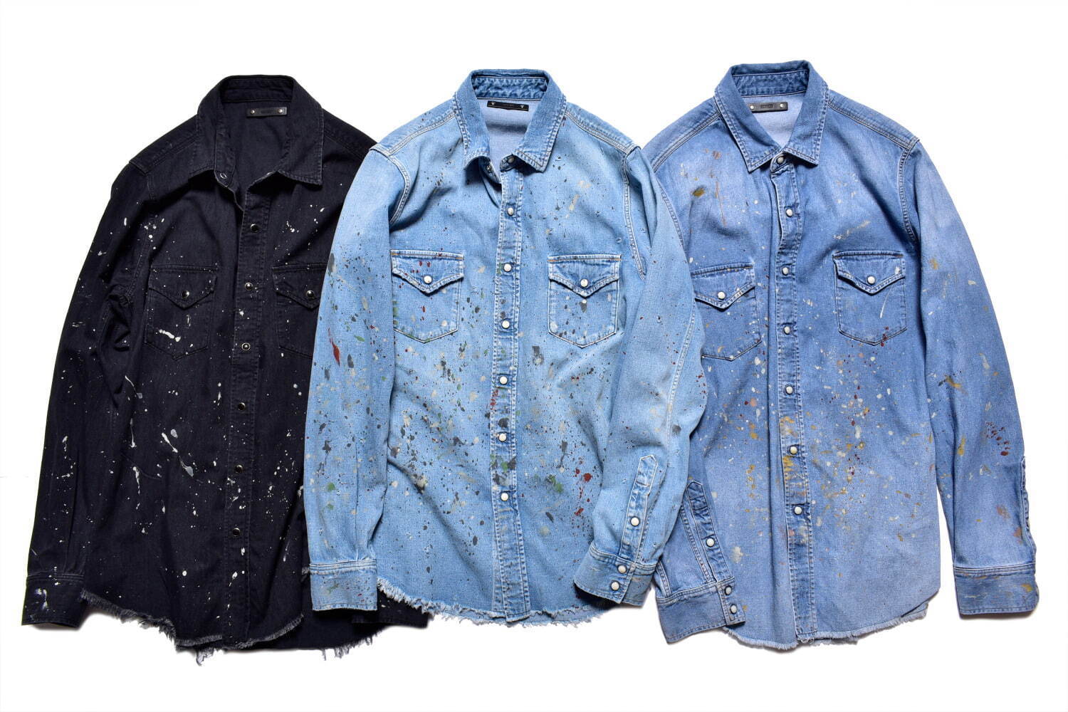 Paint Denim Shirts 38,500円