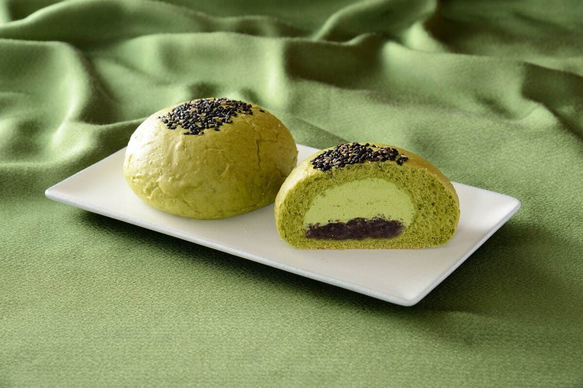 「森半監修 お抹茶ホイップあんぱん」160円