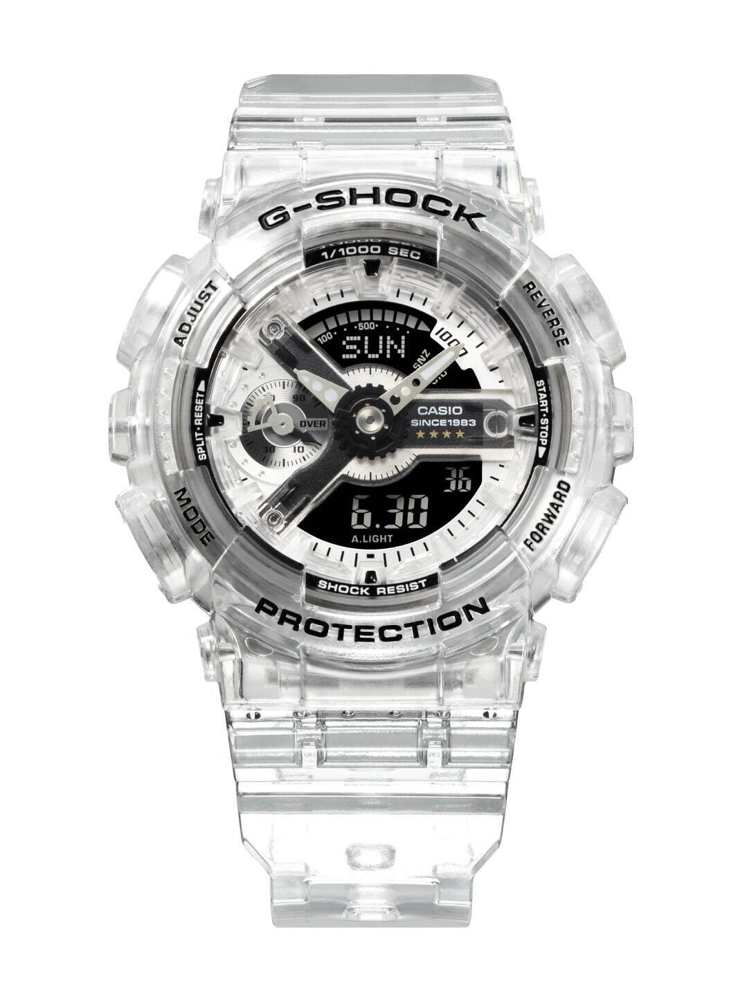 G-SHOCKの新作腕時計「クリア リミックス」内部構造や基板が見えるスケルトン素材｜写真7