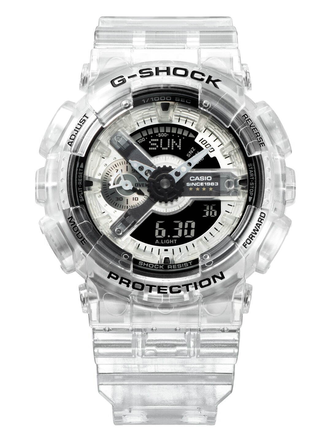 G-SHOCKの新作腕時計「クリア リミックス」内部構造や基板が見えるスケルトン素材｜写真6