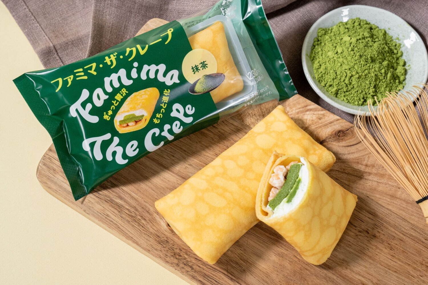 「ファミマ・ザ・クレープ 抹茶」240円