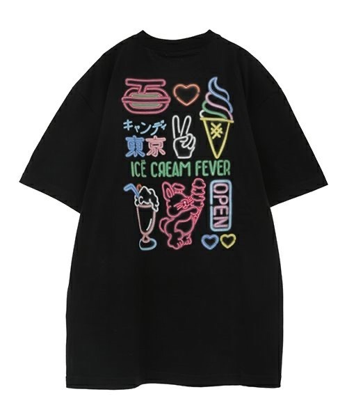 ICE CREAM NEON SIGN TEE 7,700円