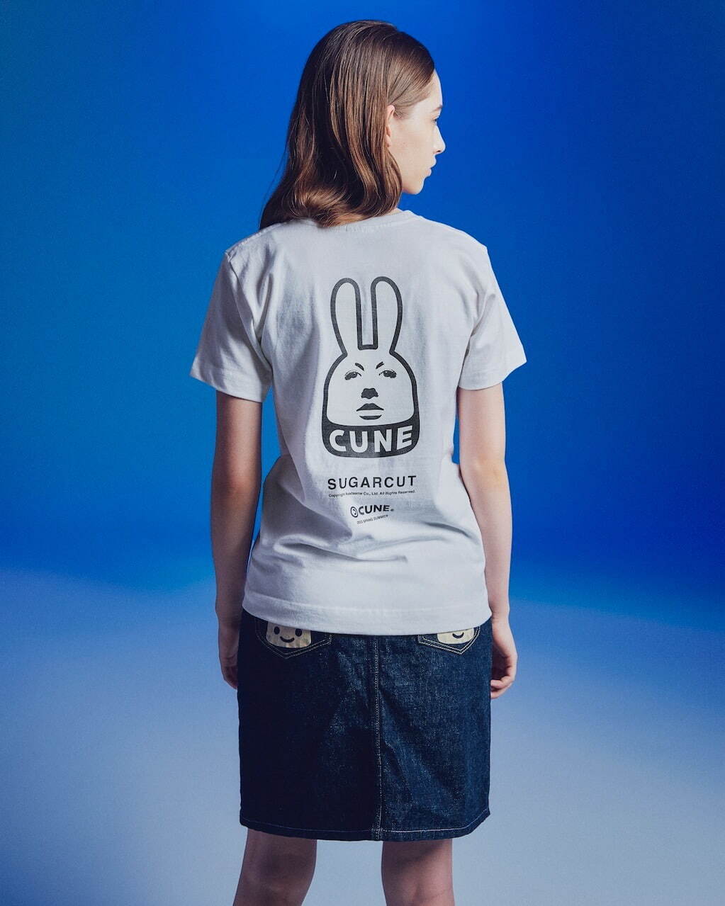 S/S Tee シュガーカット×CUNEウサギ 5,500円