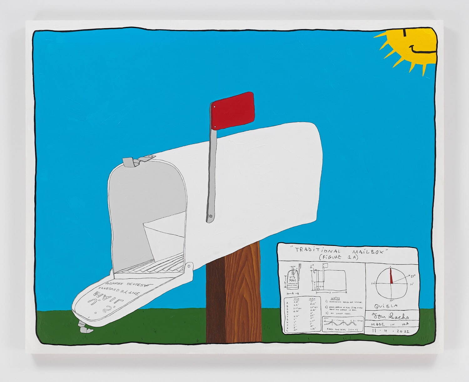 Traditional Mailbox (Figure 1A), 2023 121.9 x 152.4 x 6.4cm