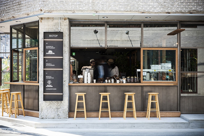 ビオトープ大阪店が南堀江にオープン - コーヒースタンドや緑溢れる屋上レストランも｜写真1