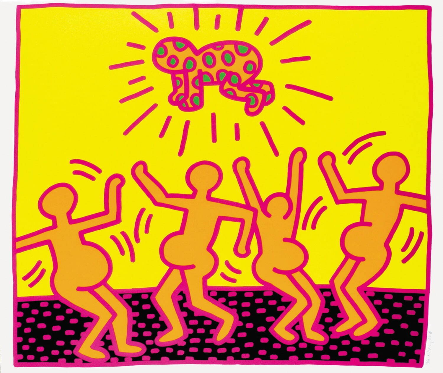 キース・ヘリング 《無題》 1983年
中村キース・ヘリング美術館蔵 Keith Haring Artwork ©Keith Haring Foundation