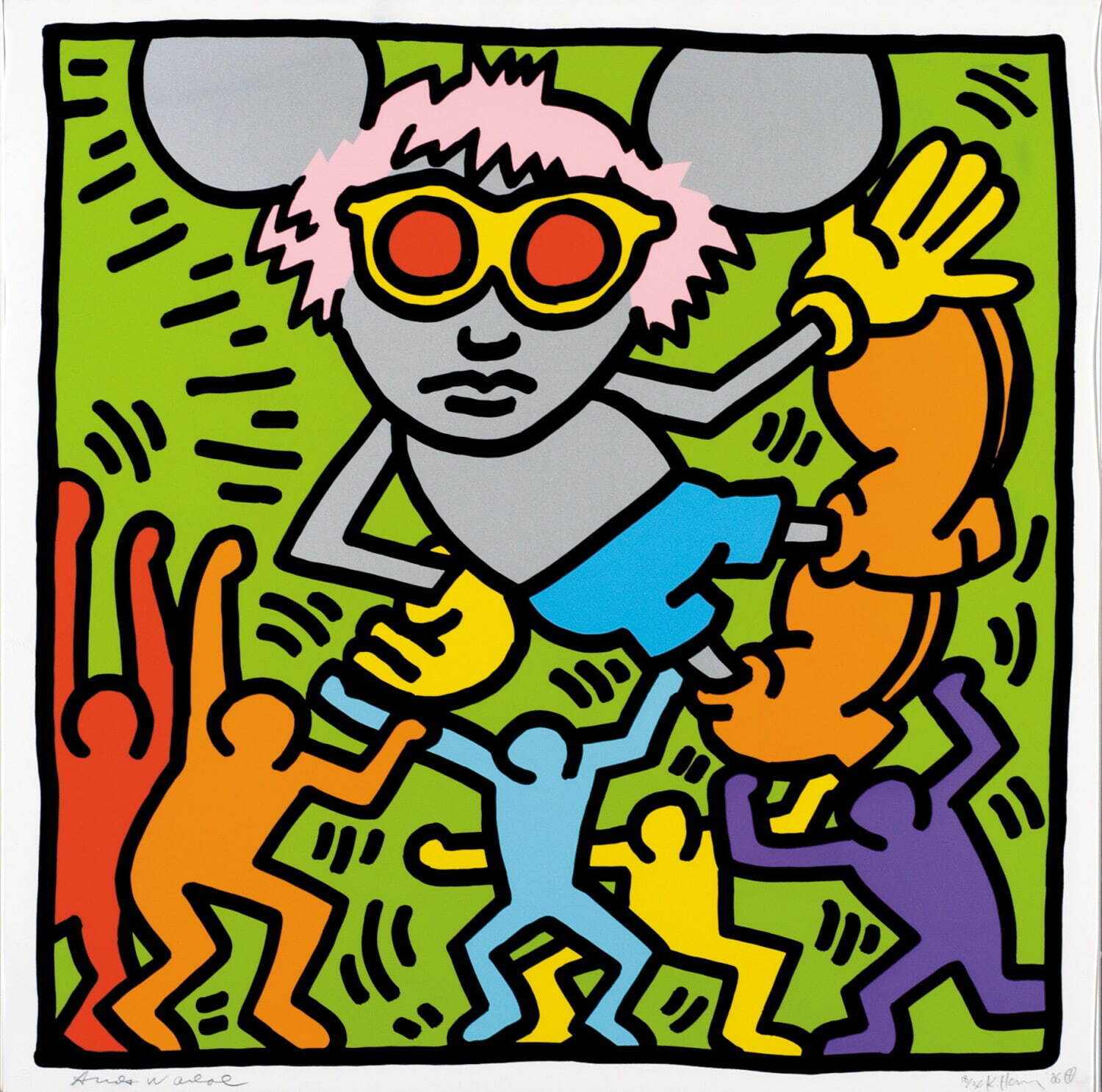 キース・ヘリング 《アンディ・マウス》1986年
中村キース・ヘリング美術館蔵 Keith Haring Artwork ©Keith Haring Foundation