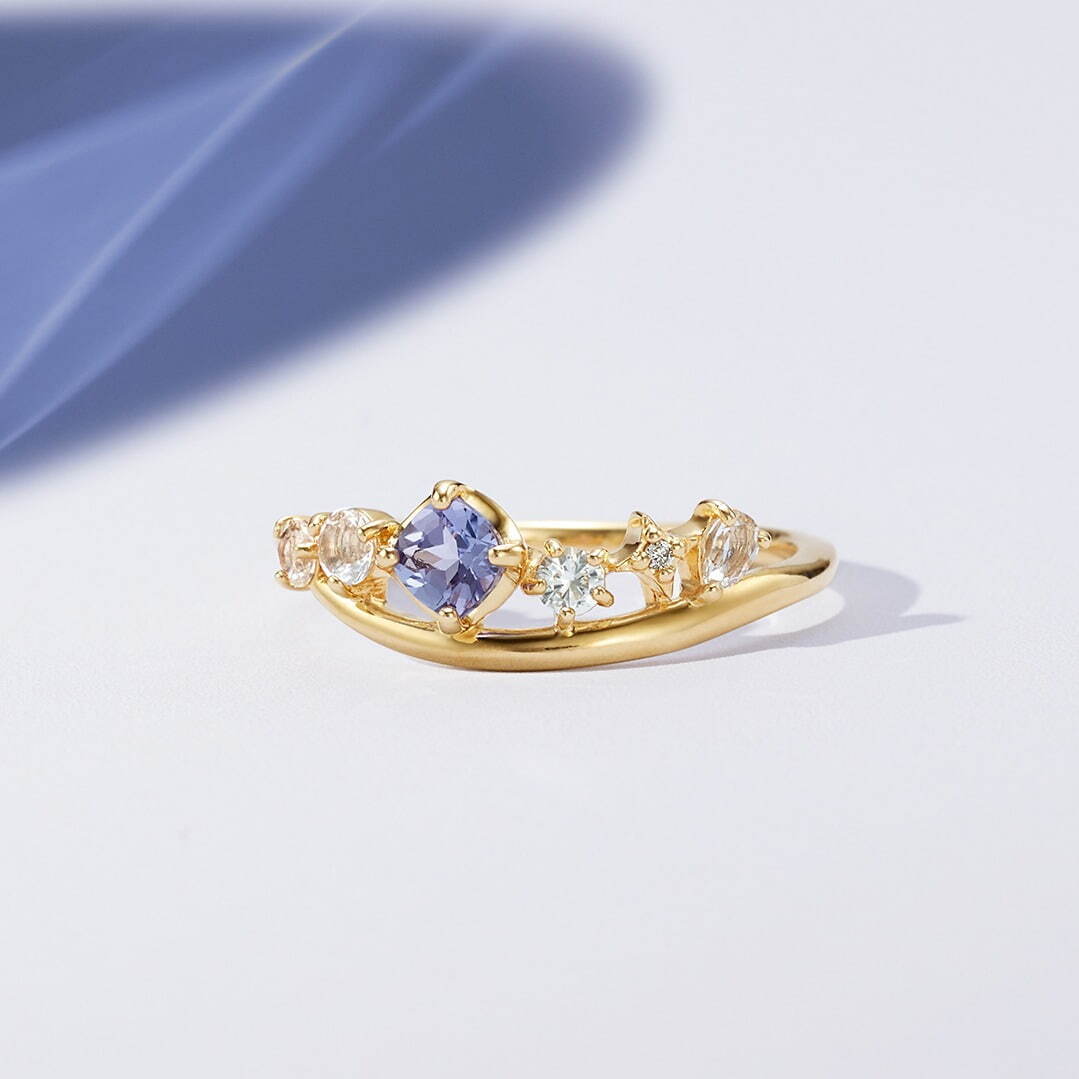 K10YG Ring / Tanzanite / Diamond /Topaz 46,200円