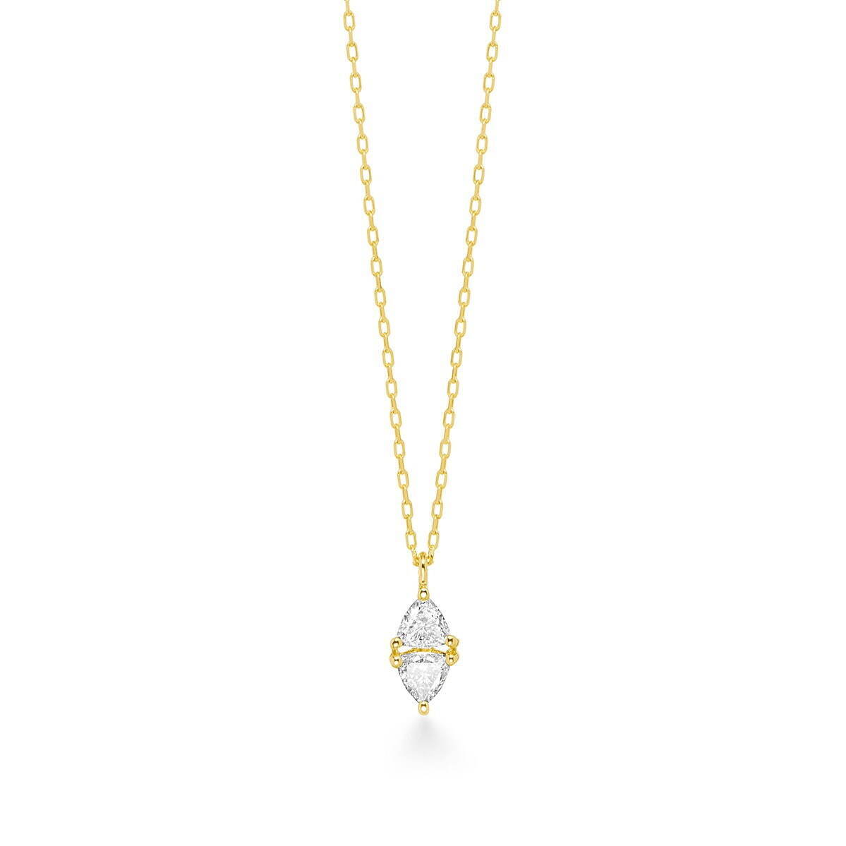 「セブロン ロサンジュ ダイヤモンド ネックレス」126,500円※18K YG / ダイヤモンド(0.09ct)