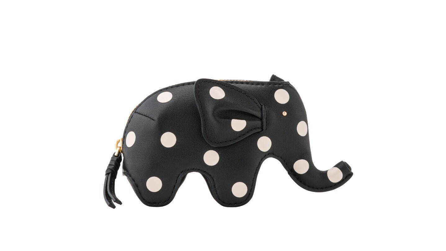 ELLIE POLKA DOT SMOOTH LEATHER elephant coin purse 24,200円