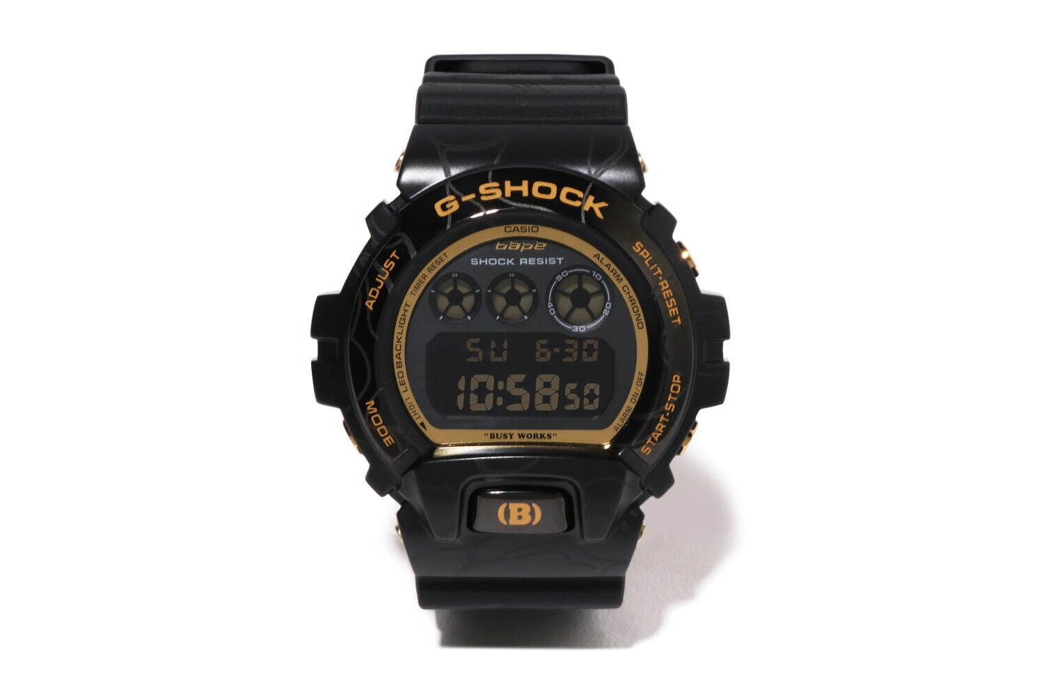 G-SHOCK×ア ベイシング エイプ新作腕時計、“カモ柄コーティング”のボディ×メタルベゼル｜写真1