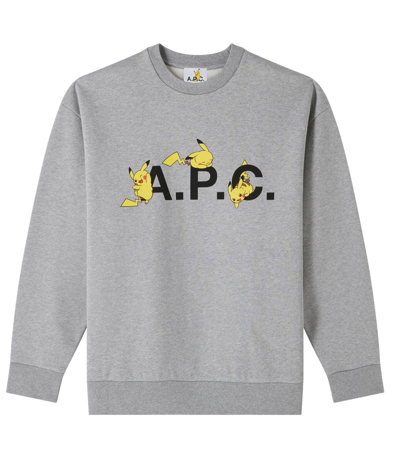 A.P.C. × ポケモン - ピカチュウ＆初代御三家のスウェットやTシャツ、ハーフムーンバッグなど｜写真3