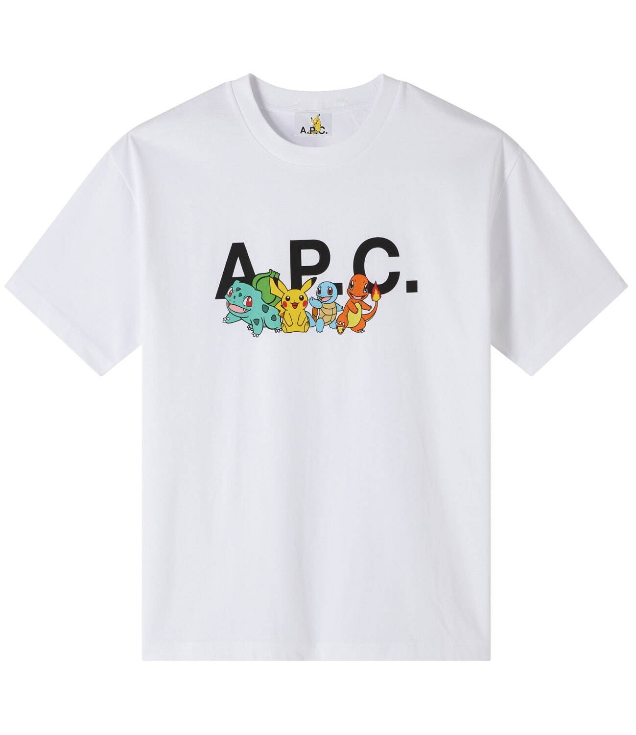 A.P.C. × ポケモン - ピカチュウ＆初代御三家のスウェットやTシャツ、ハーフムーンバッグなど｜写真9