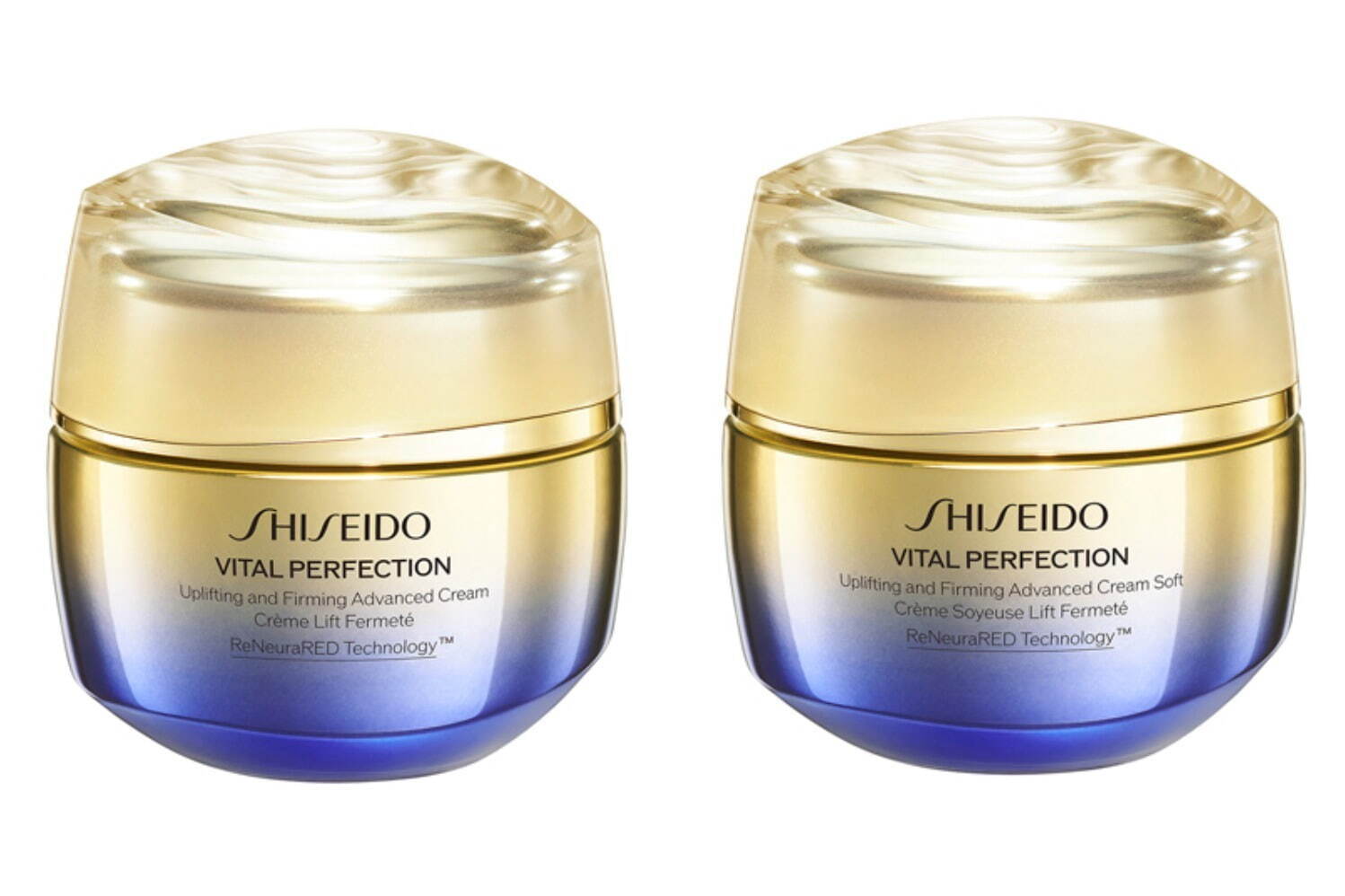 左から)SHISEIDO バイタルパーフェクション アドバンスクリーム【医薬部外品】50g 15,400円、
SHISEIDO バイタルパーフェクション アドバンスクリーム ソフト【医薬部外品】50g 15,400円 ※アジア限定