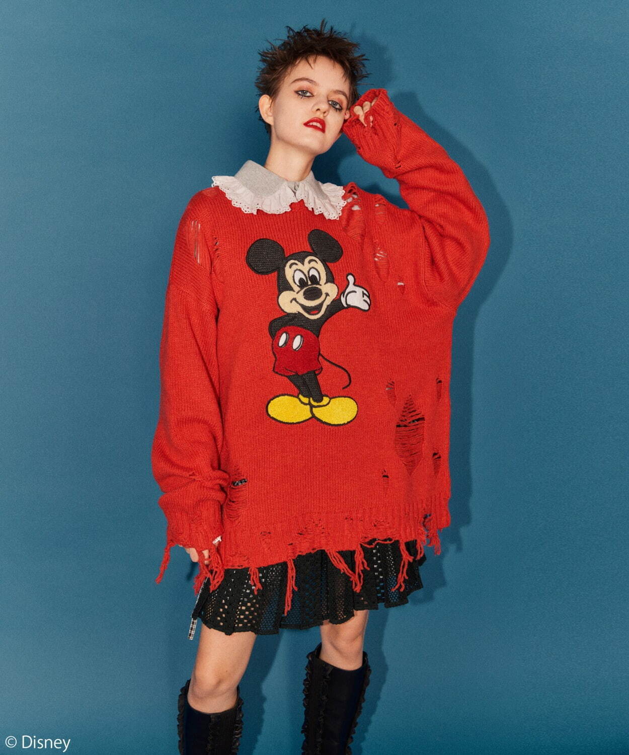 MICKEY MOUSE / DAMAGE KNIT 38,500円