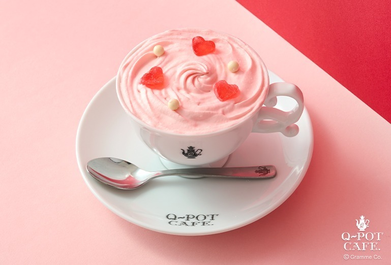 Q-pot CAFE.バレンタイン限定アフタヌーンティー、ハート×苺やラスベリーのスイーツ＆パフェ｜写真16