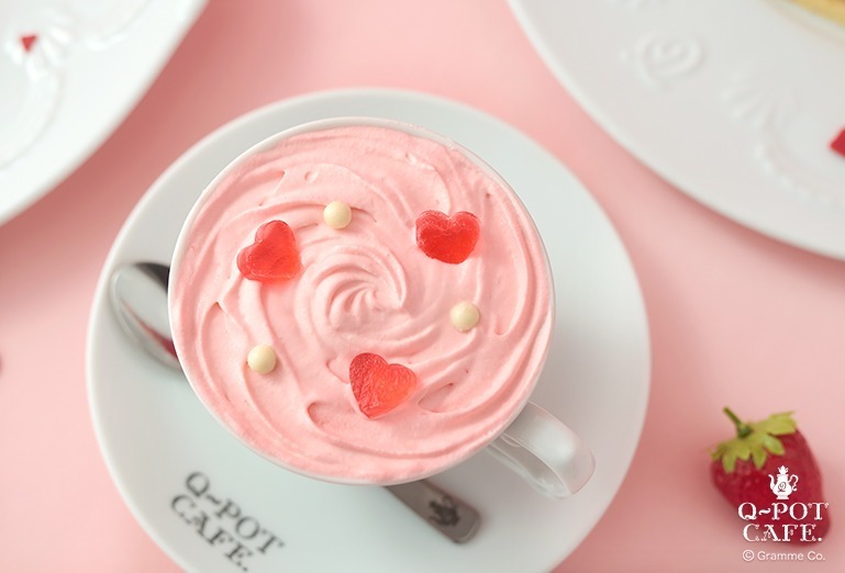 Q-pot CAFE.バレンタイン限定アフタヌーンティー、ハート×苺やラスベリーのスイーツ＆パフェ｜写真18