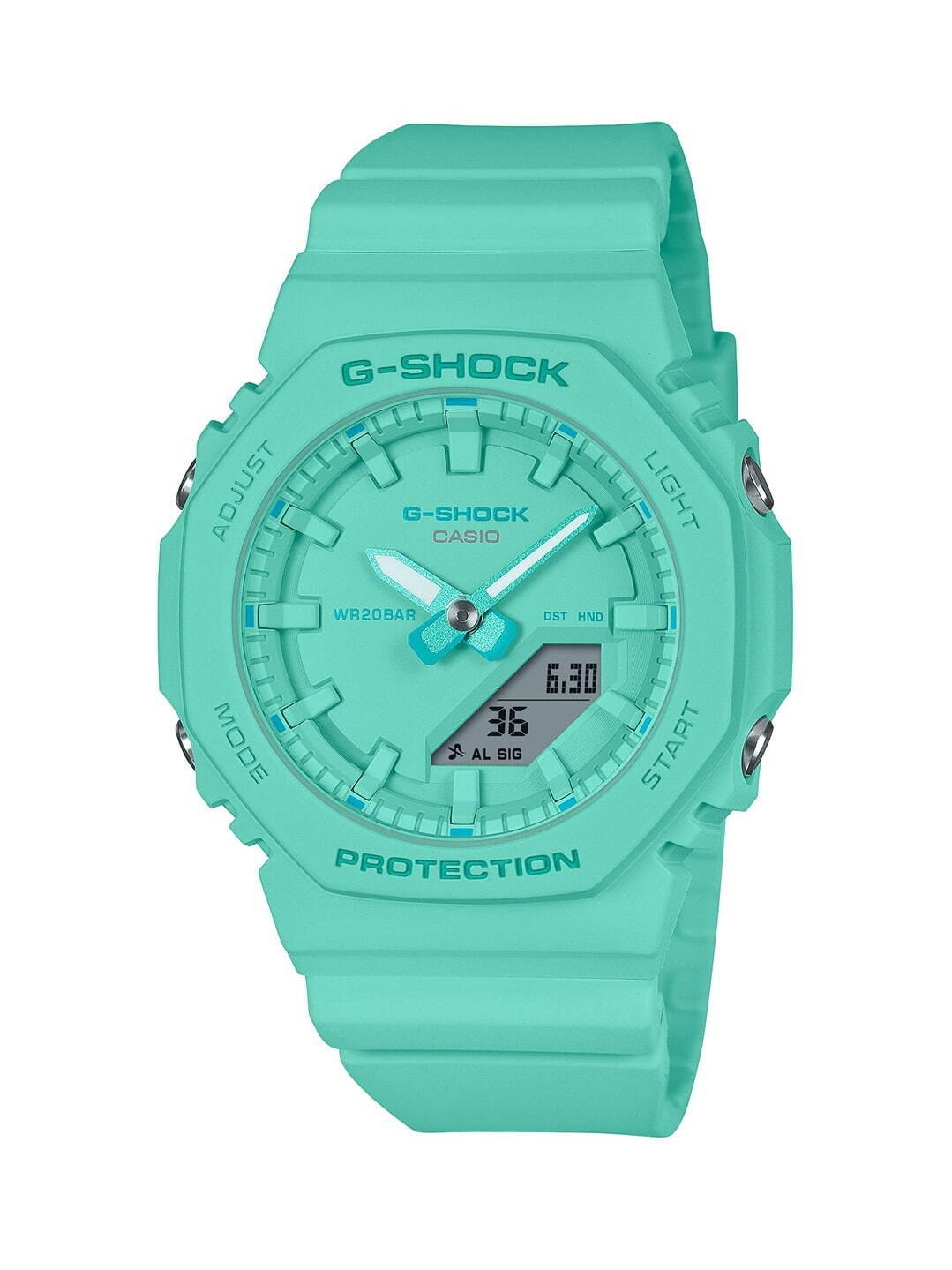 G-SHOCK“八角形”ユニセックスウオッチ、ターコイズブルーなど鮮やかワントーンカラー｜写真2