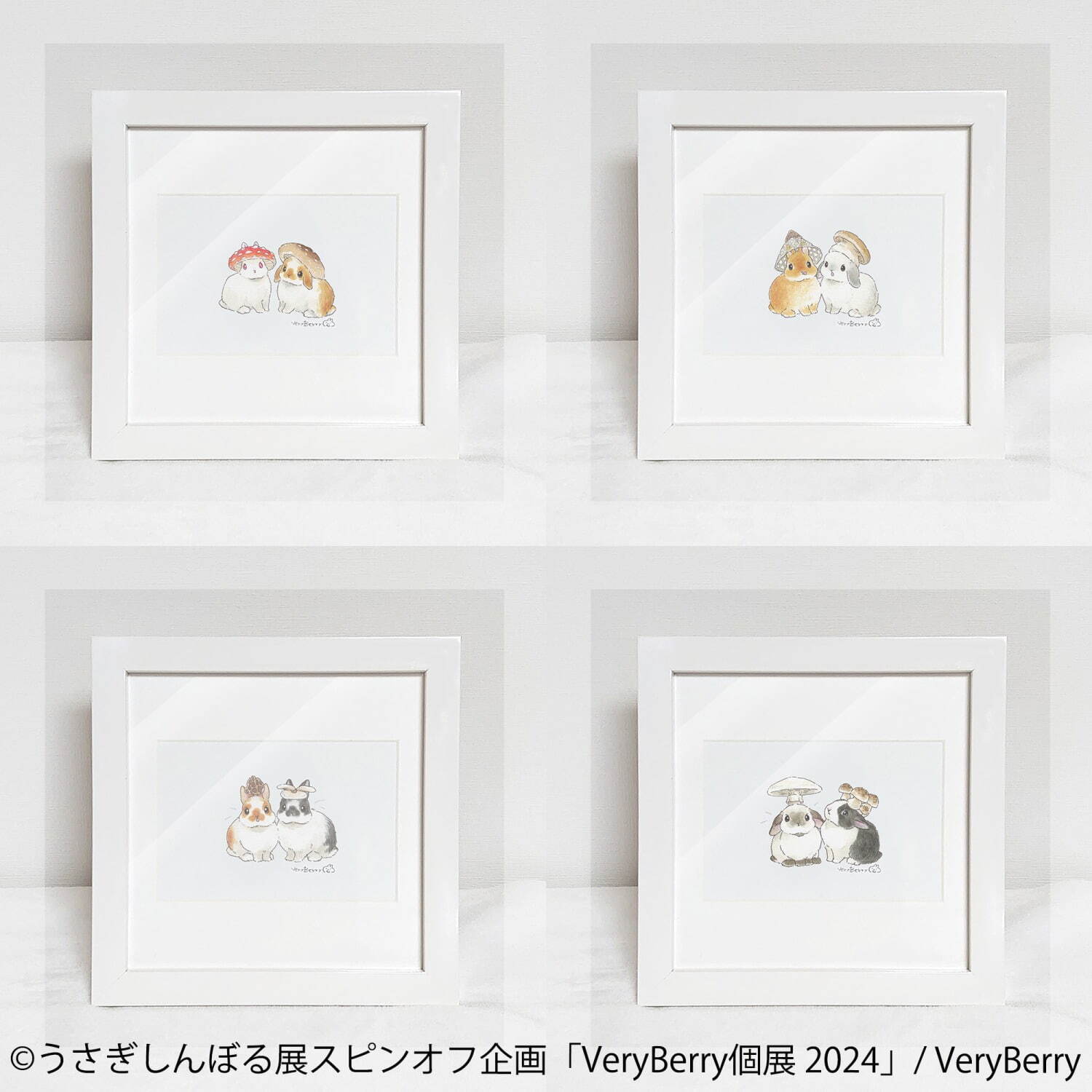 “キュートなうさぎさん”アートが集結する個展が名古屋で、描き下ろし限定原画作品などを展示・販売｜写真14