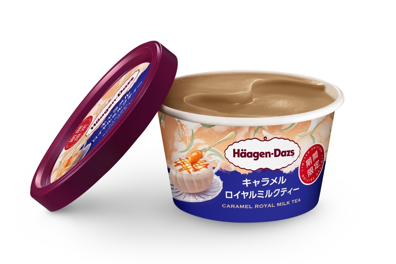 ハーゲンダッツ ミニカップ「キャラメルロイヤルミルクティー」351円(希望小売価格)