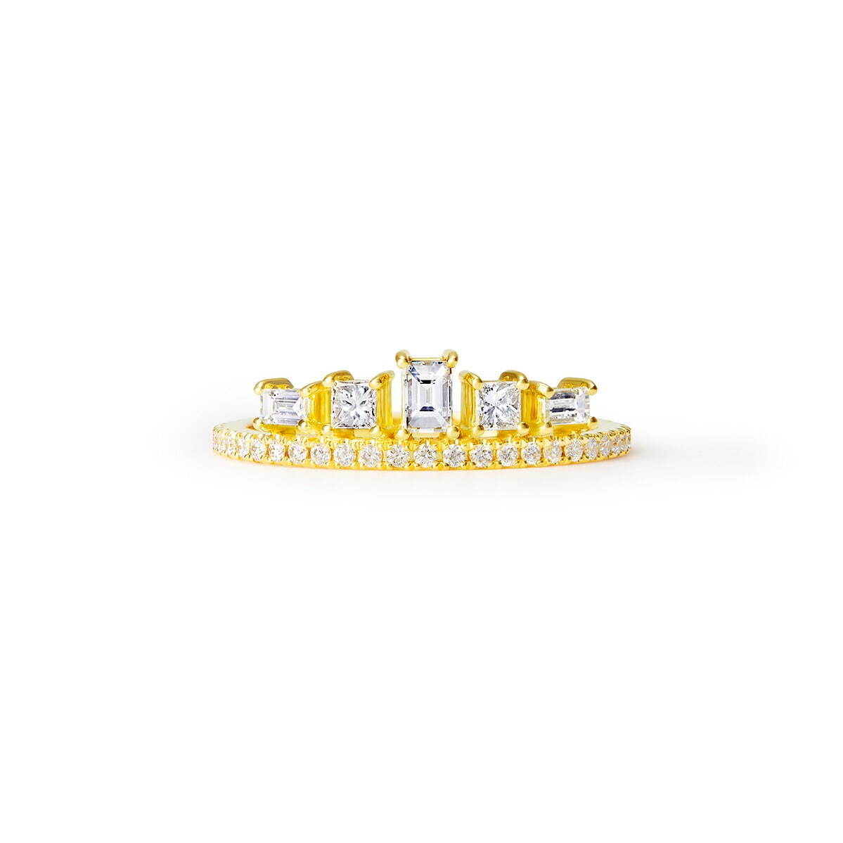 「モザイク ノヴァ リング」 18K YG / ダイヤモンド(0.34ct) 330,000円