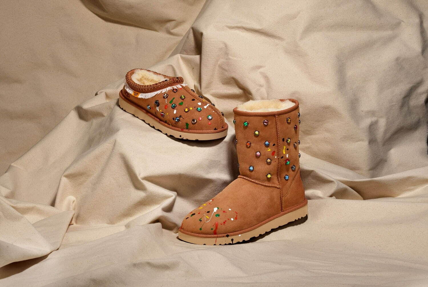 UGG“カラフルビジュー”付きブーツ＆スリッポン、米ギャラリー デプトとコラボ｜写真8