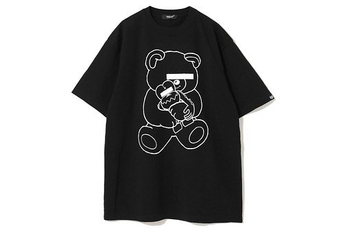 アンダーカバー×バウンティーハンターの白黒Tシャツ＆フィギュア、ベアとスカルくんがコラボ