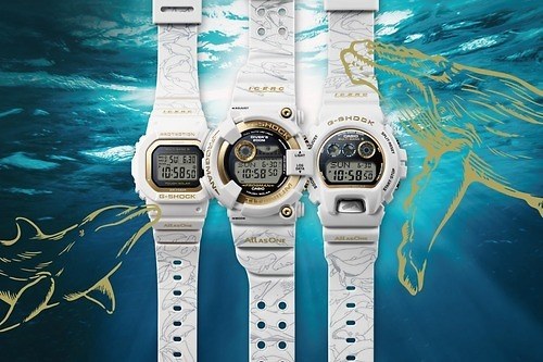 G-SHOCKから“イルカ＆クジラ”モチーフの腕時計、夏らしい爽やかなホワイトボディ