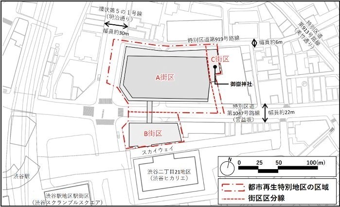 渋谷駅東側・宮益坂地区の再開発 - ホテル・店舗など新複合ビル3棟誕生へ、ヒカリエを繋ぐ通路や広場｜写真12