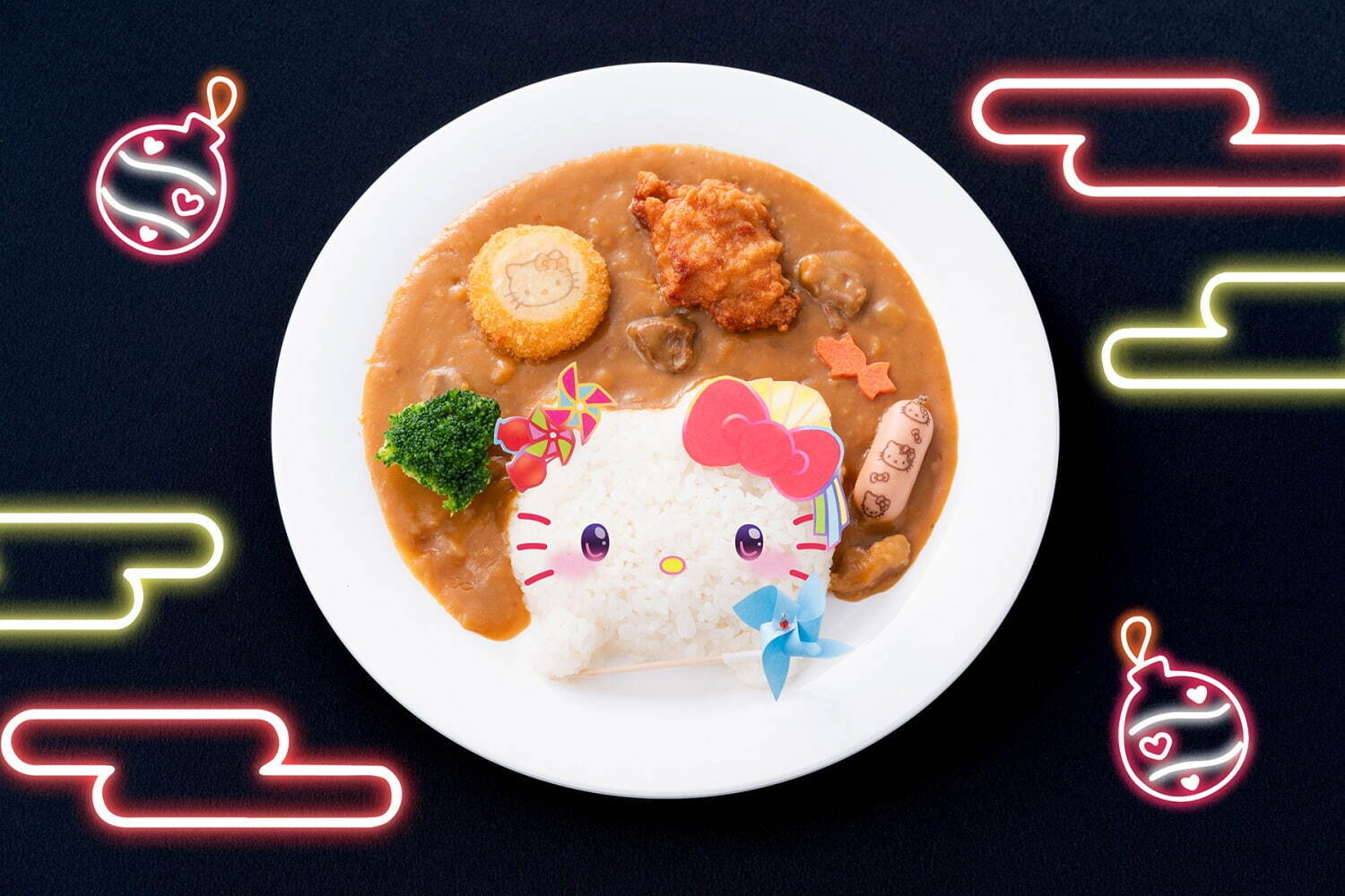 サンリオピューロランド“ネオン輝く”夏祭りイベント、シナモロールの限定カレーや浴衣姿のクロミグッズも｜写真70