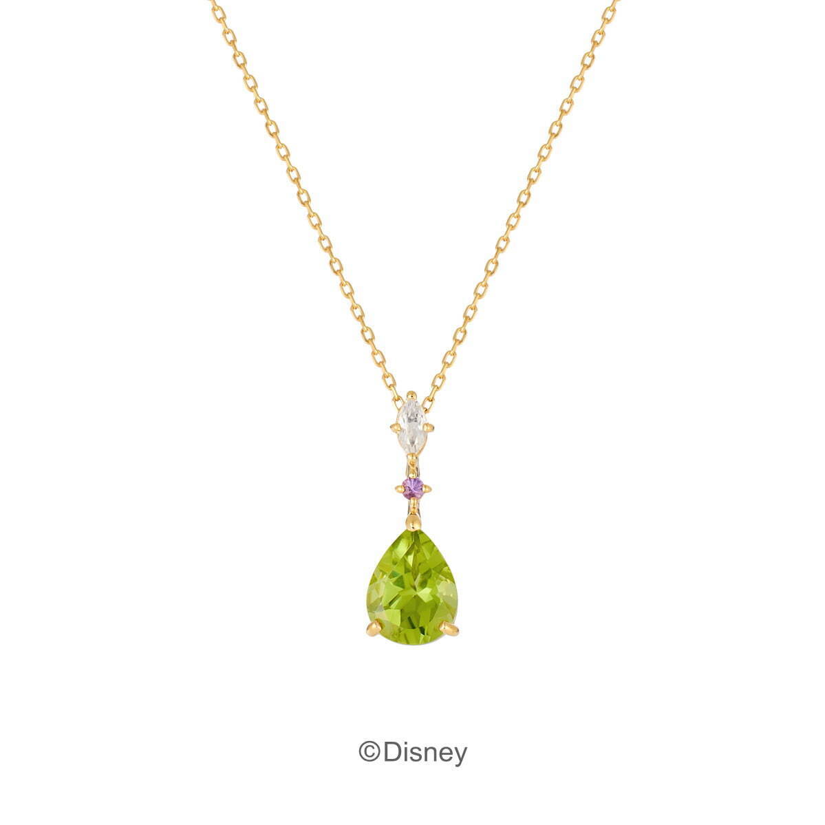 SV(K18YGc) Necklace / Peridot / Topaz / Amethyst 24,200円