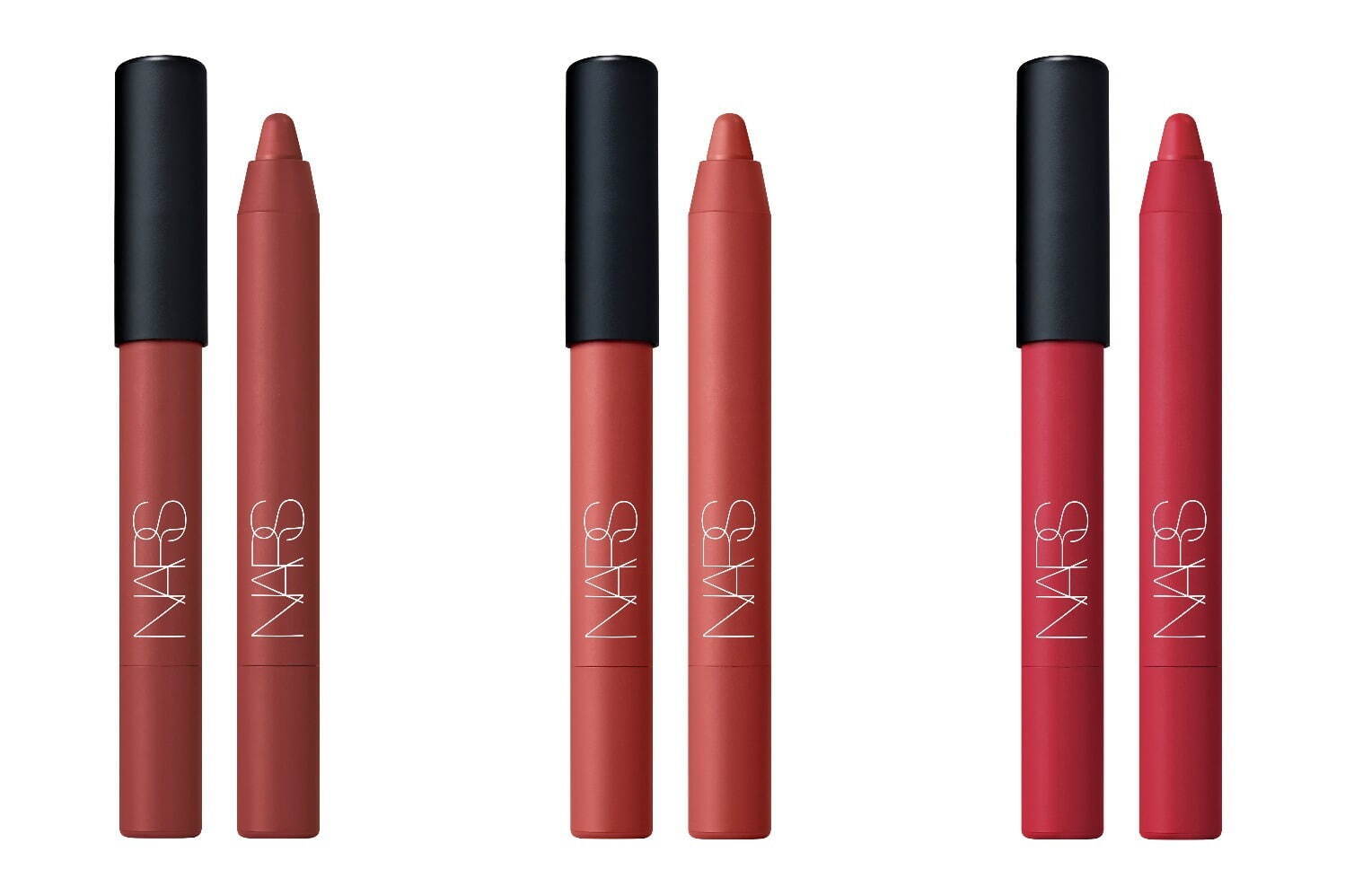 左から)NARS パワーマット ハイインテンシティ リップペンシル 172,179,195 各4,180円＜新色＞