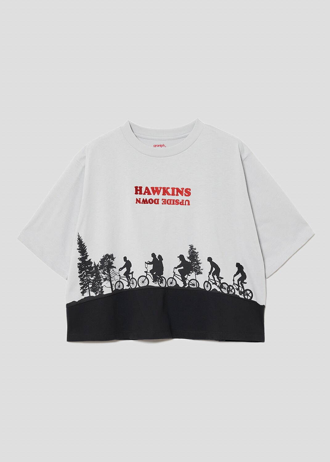 HAWKINS UPSIDE DOWN｜フレアTシャツ 4,500円