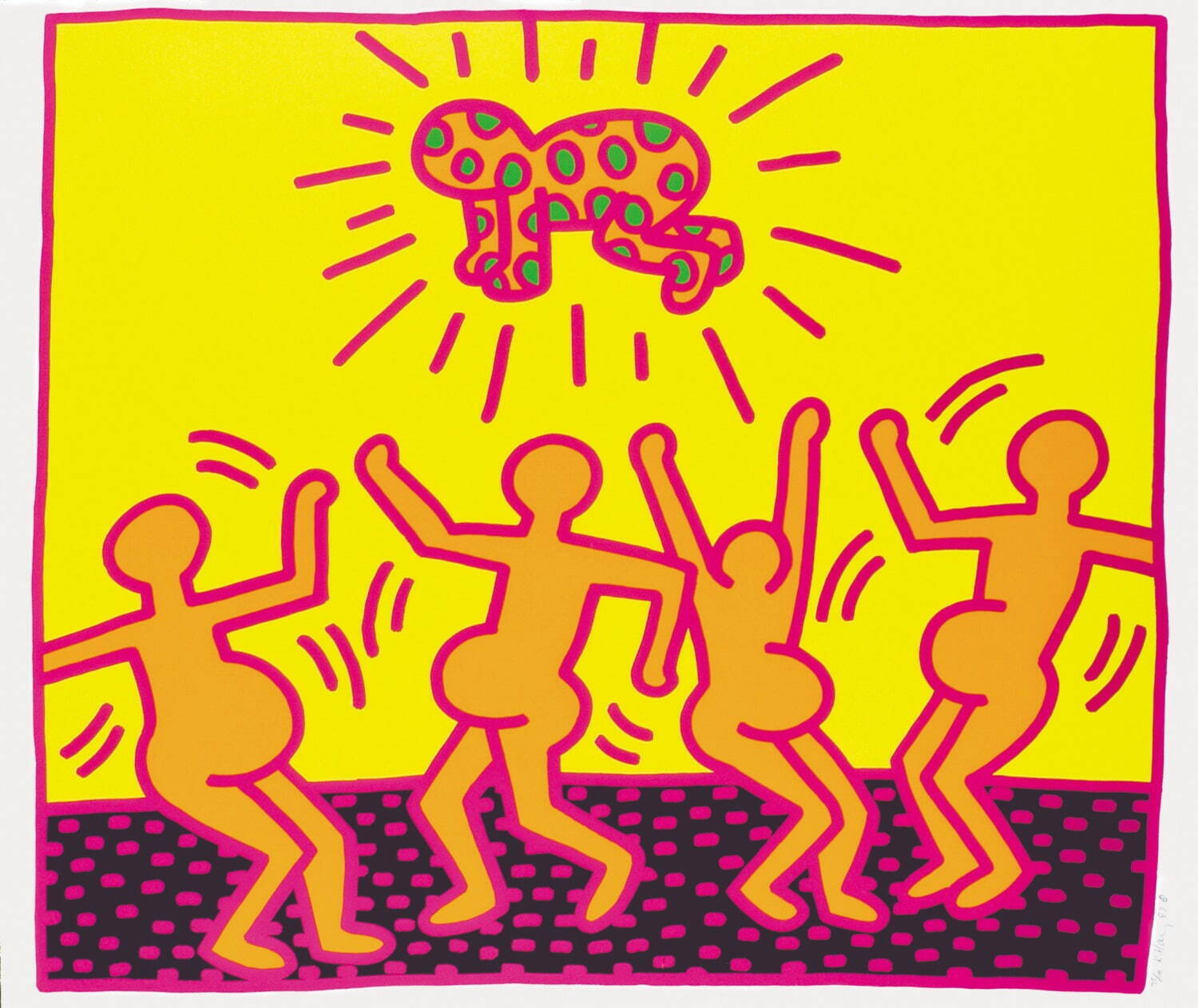 キース・ヘリング《無題》1983年 中村キース・ヘリング美術館蔵
Keith Haring Artwork ©Keith Haring Foundation