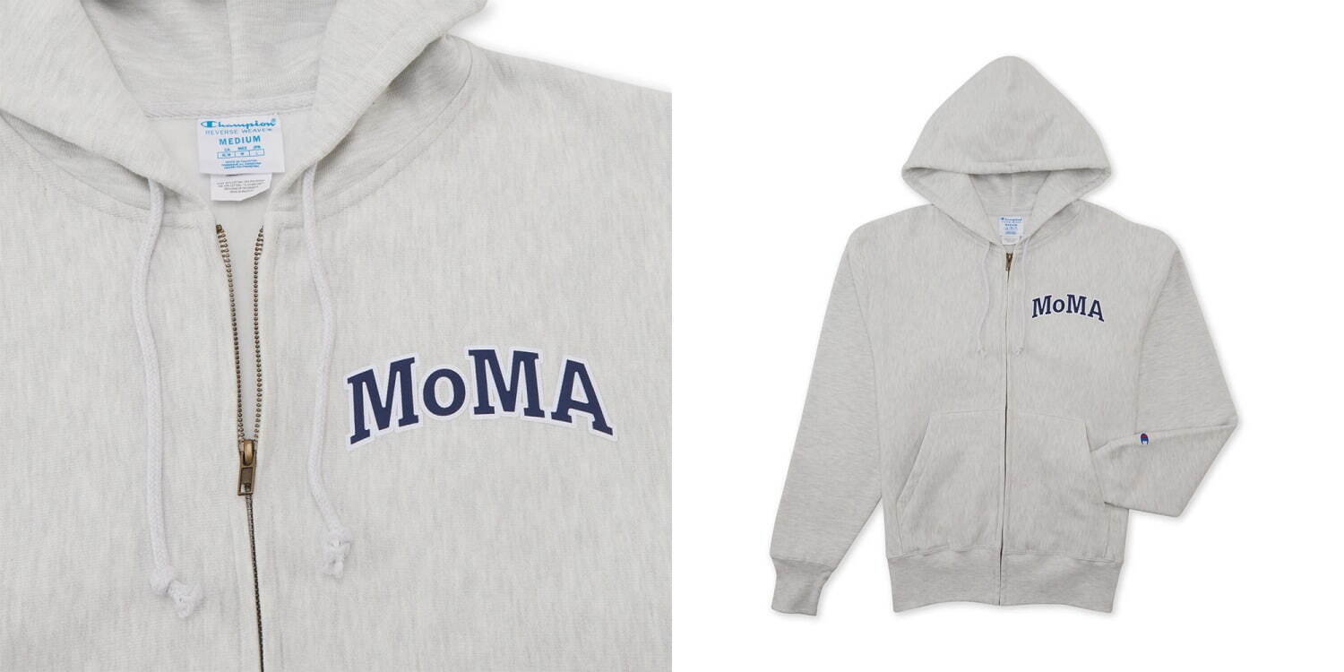 MoMA チャンピオン ジップアップフーディー 各16,500円