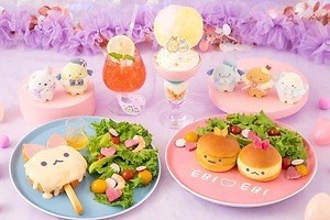 「すみっコぐらし」えびてんのしっぽテーマのカフェが東京ソラマチで、“アイドルのうちわ”風オムライスなど