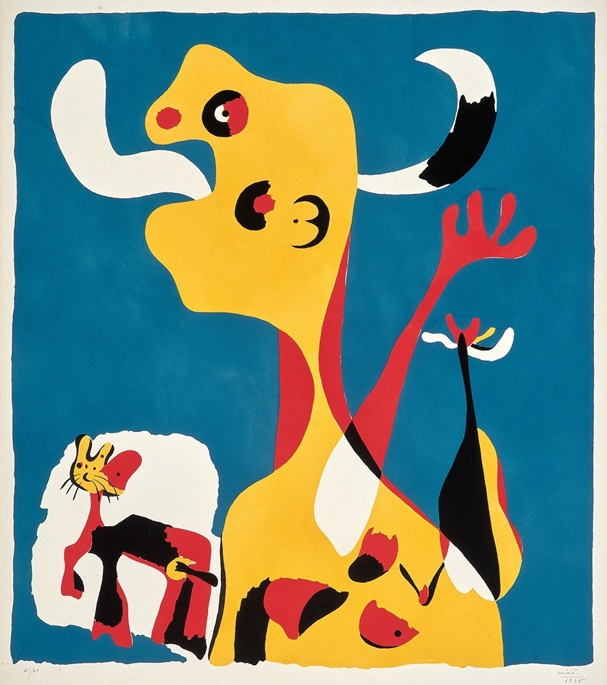 ジョアン・ミロ 《月の前の女と犬》 1936年
© Successió Miró / ADAGP, Paris & JASPAR, Tokyo, 2024 G3555