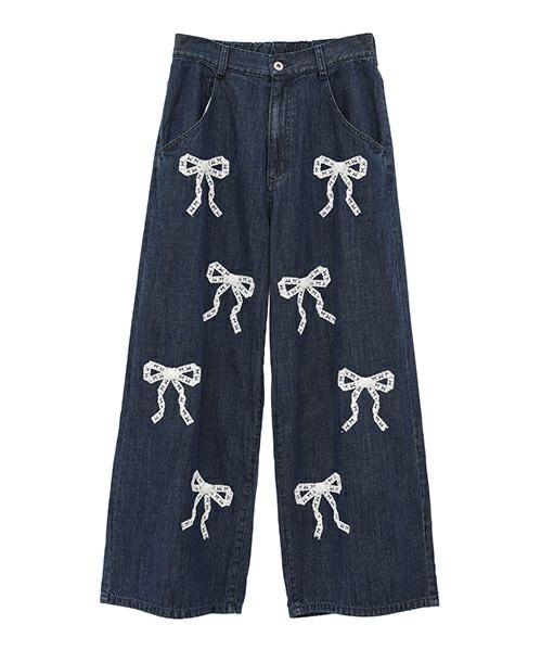 レイシーリボンデニムパンツ(LACY RIBBON DENIM PANTS) 26,400円