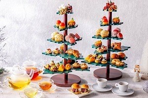 ヒルトン東京“パンが主役”のクリスマスアフタヌーンティー、オーナメント着想スイーツパン