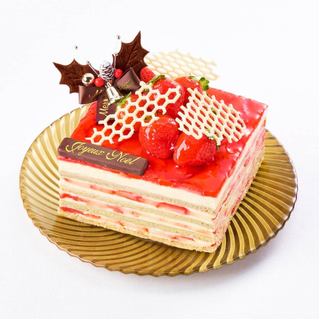 松屋銀座24年クリスマスケーキ、“羅針図”ショコラケーキ＆食べきりサイズの“雪の結晶”ムース｜写真3