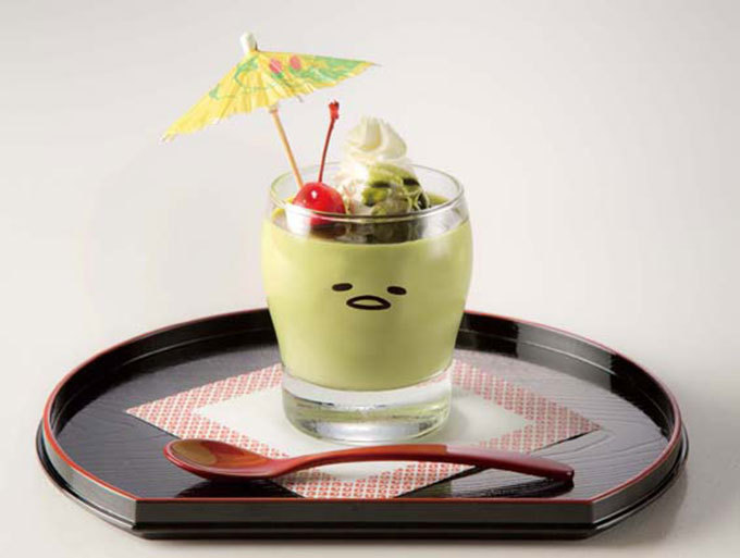 サンリオの人気キャラクター「ぐでたま」カフェが関西初出店、抹茶プリンやあんみつなど和スイーツ｜写真7