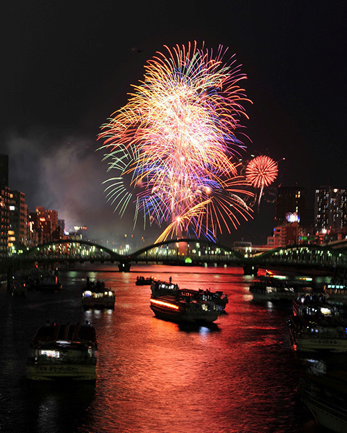 隅田川花火大会 - 約20,000発の大輪の花が東京の下町に咲き誇る｜写真1