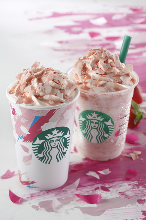 スターバックス(Starbucks Coffee) さくら ブロッサム & ストロベリー フラペチーノ｜写真1