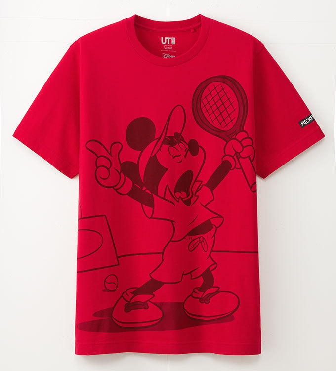 ユニクロの新作Tシャツ - ミッキーマウスが錦織圭やジョコビッチのプレーに挑戦｜写真8