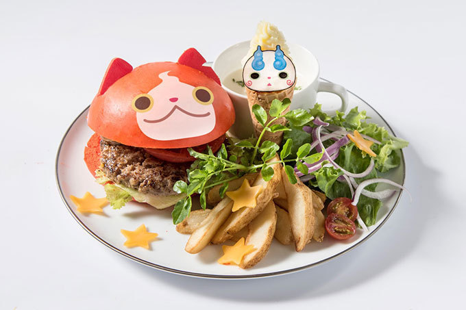 「妖怪ウォッチ ぷにぷに カフェ」福岡・東京に限定オープン、ジバニャンやコマさんのバーガーやパフェ｜写真1