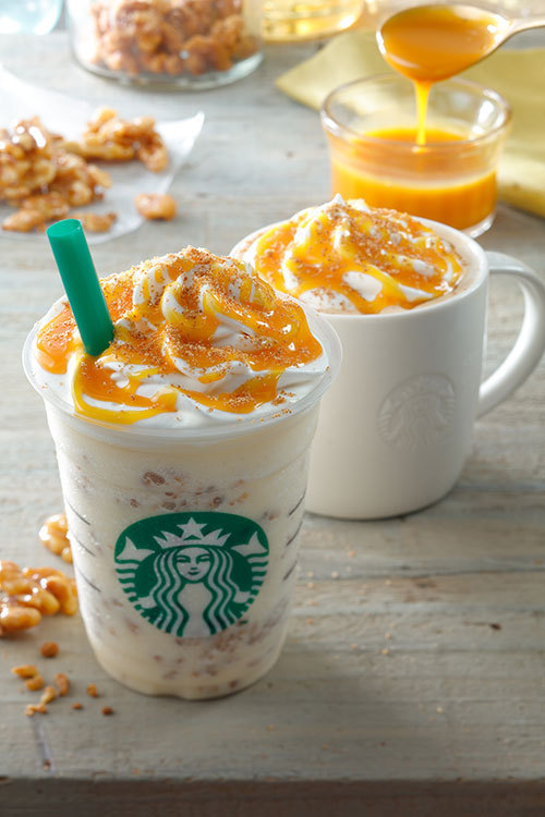 スターバックス(Starbucks Coffee) ゴールデン メイプル フラペチーノ with キャンディ ウォルナッツ｜写真1