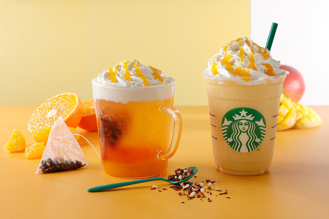 スターバックス(Starbucks Coffee) サンシャイン マンダリン マンゴー ティー フラペチーノ｜写真1