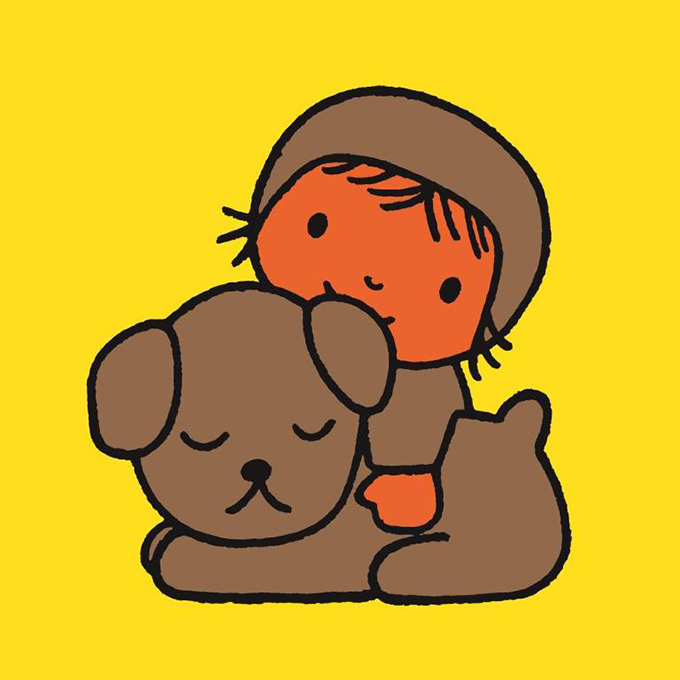 『こいぬのくんくん』より 絵本 1969年
Illustrations Dick Bruna (c) copyright Mercis bv,1953-2018 www.miffiy.com